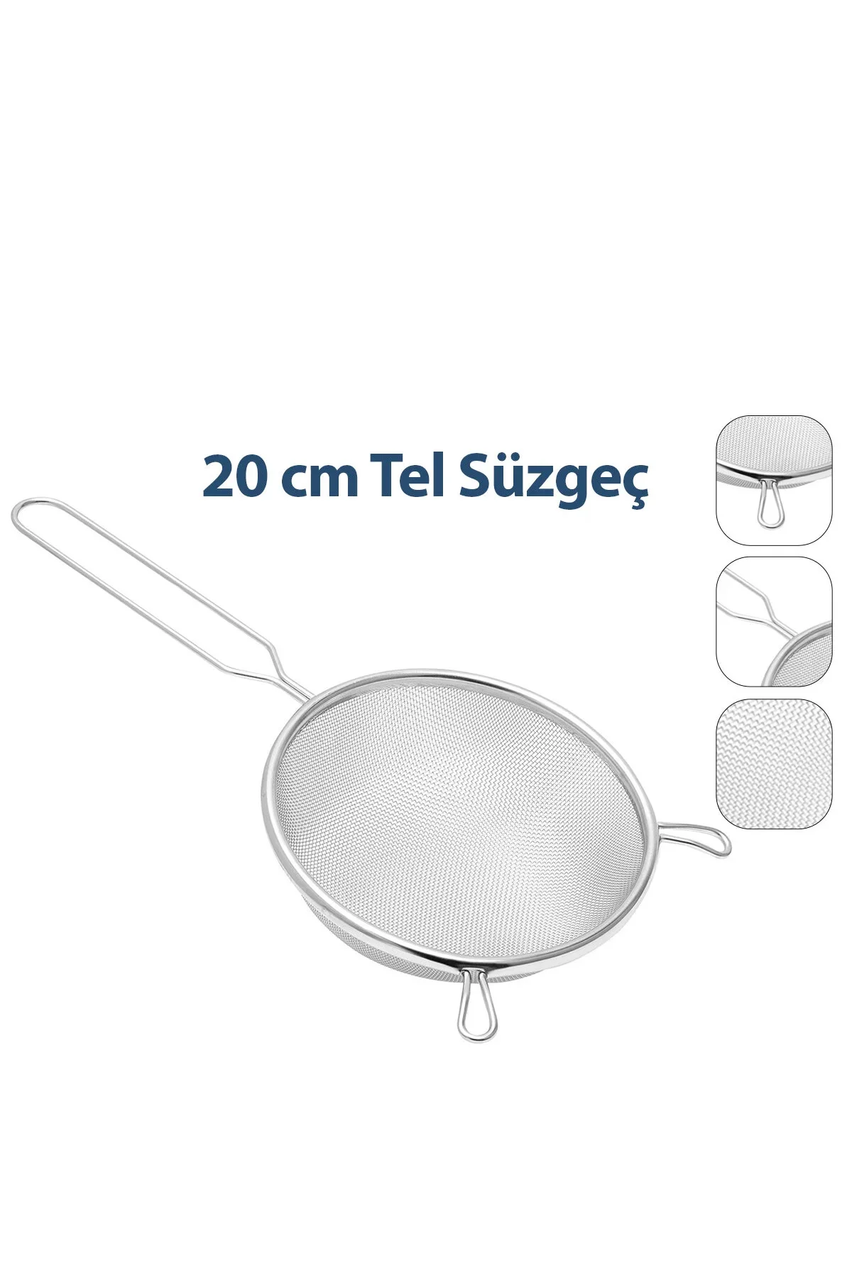 20CM Tel Süzgeç Metal Saplı Kulaklı 20CM Tel Süzgeç Metal Saplı Kulaklı