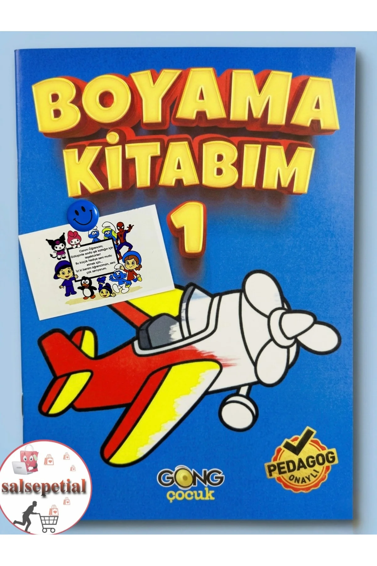 20’li Boyama Kitabı Hediyelik Karne Hediyesi Stickerli Notlu Öğre