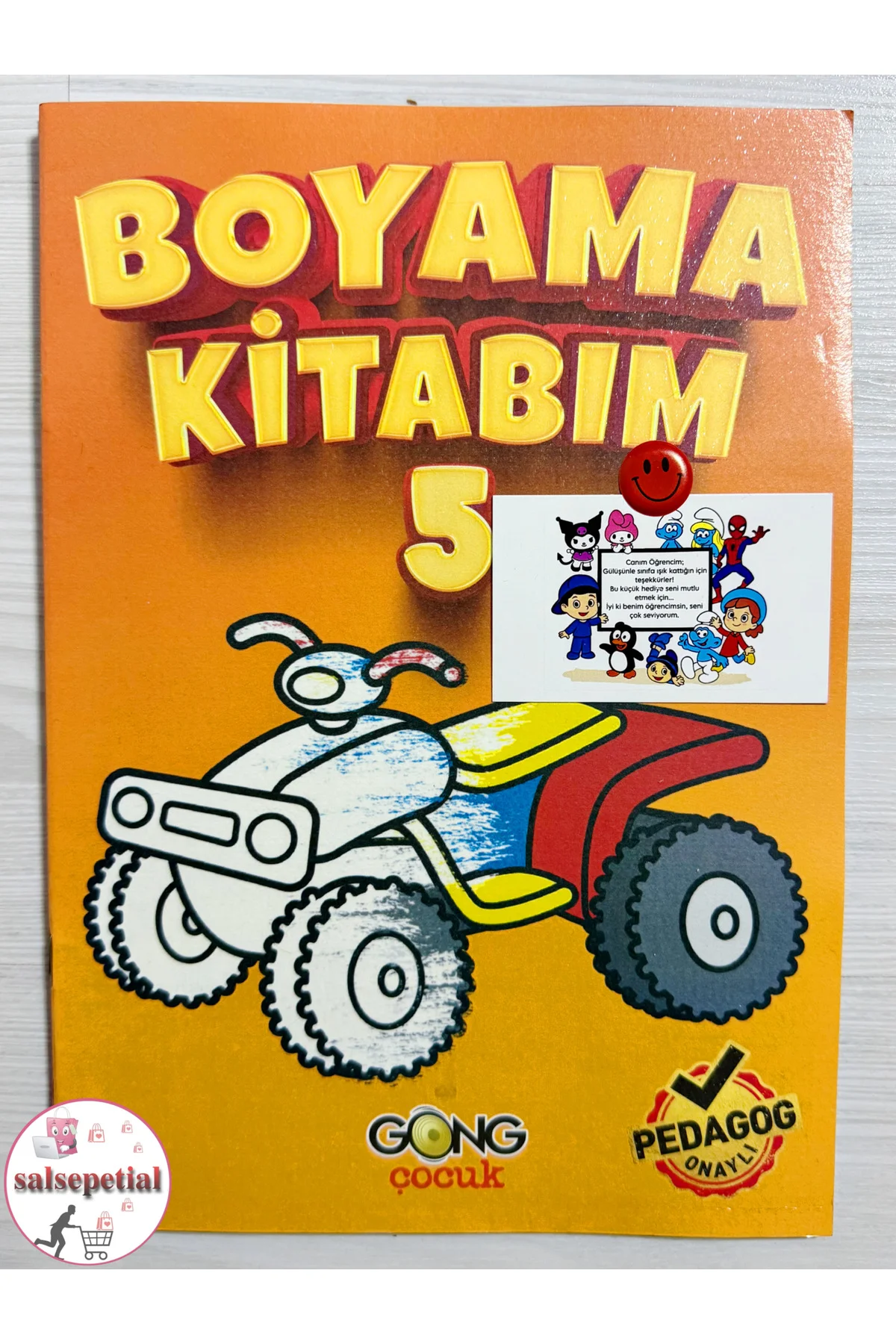 20’li Boyama Kitabı Hediyelik Karne Hediyesi Stickerli Notlu Öğre