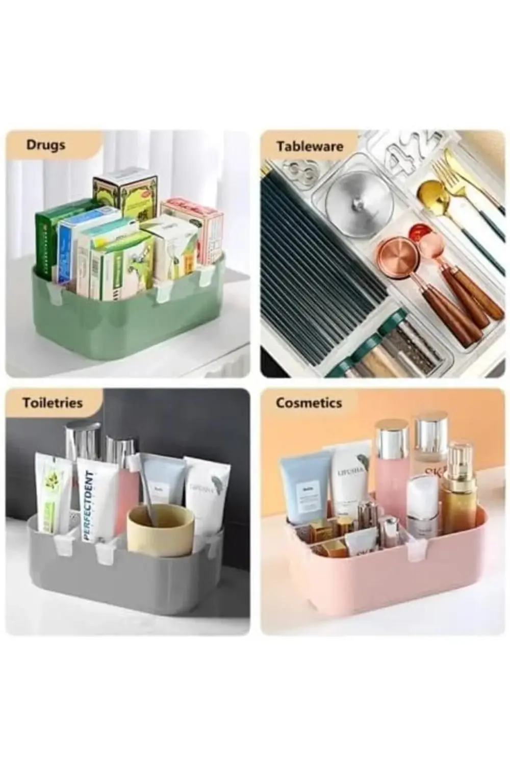 20'li Buzdolabı Bölücü Klips Seti – Raf Düzenleyici Ayırıcı Klips