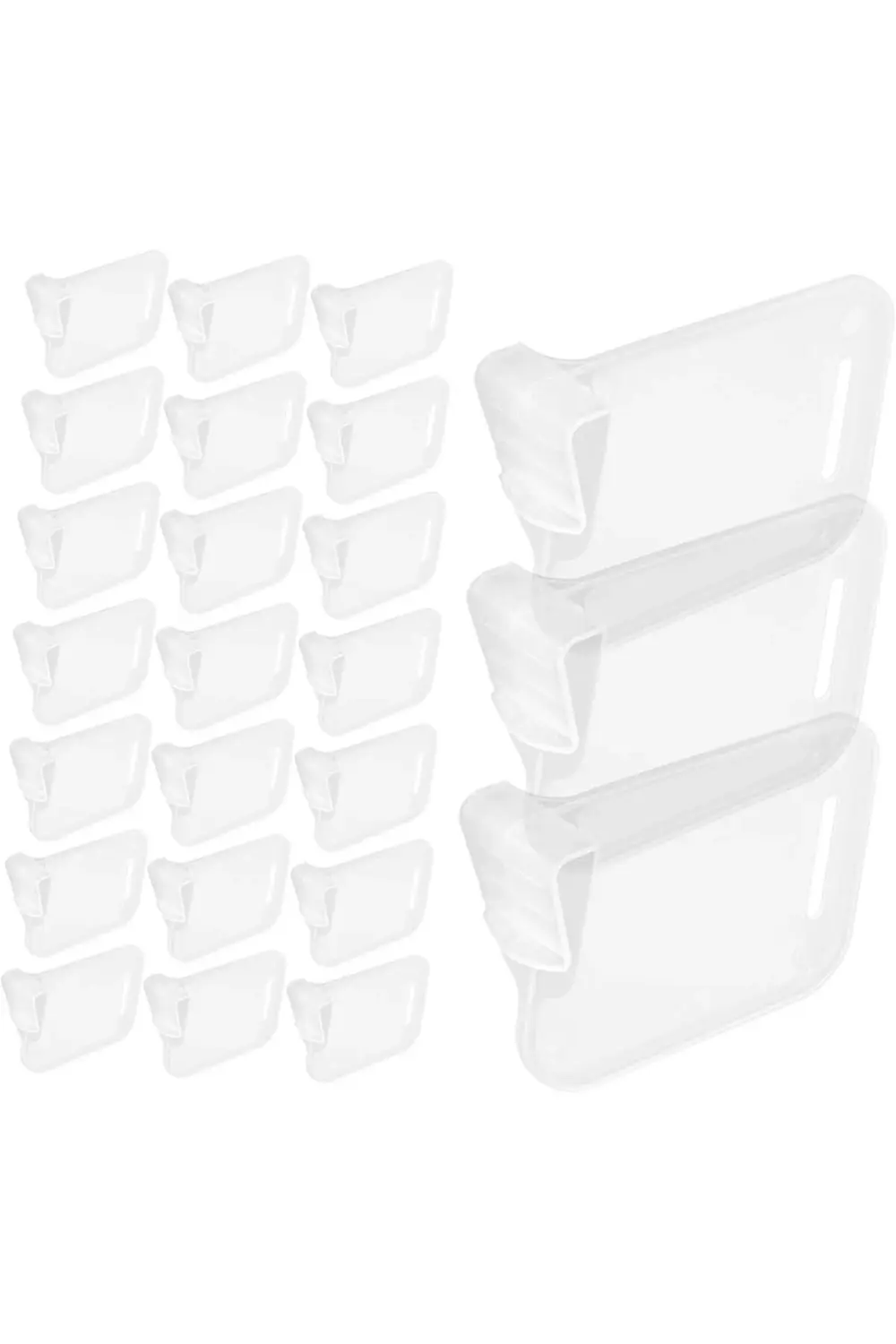 20'li Buzdolabı Bölücü Klips Seti – Raf Düzenleyici Ayırıcı Klips