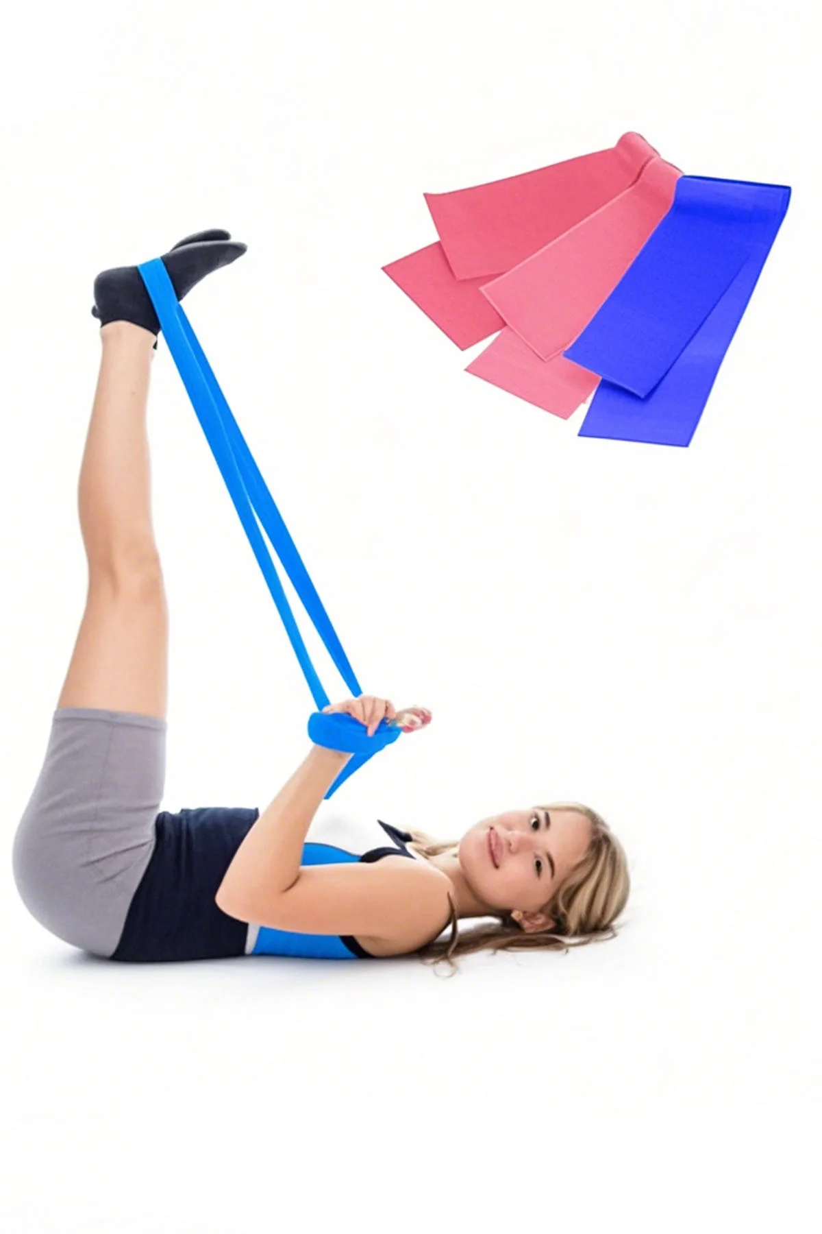 20'li Ev Salon Pilatesi Seti Pilates Topu 3 Lü Bant Pilates Lasti