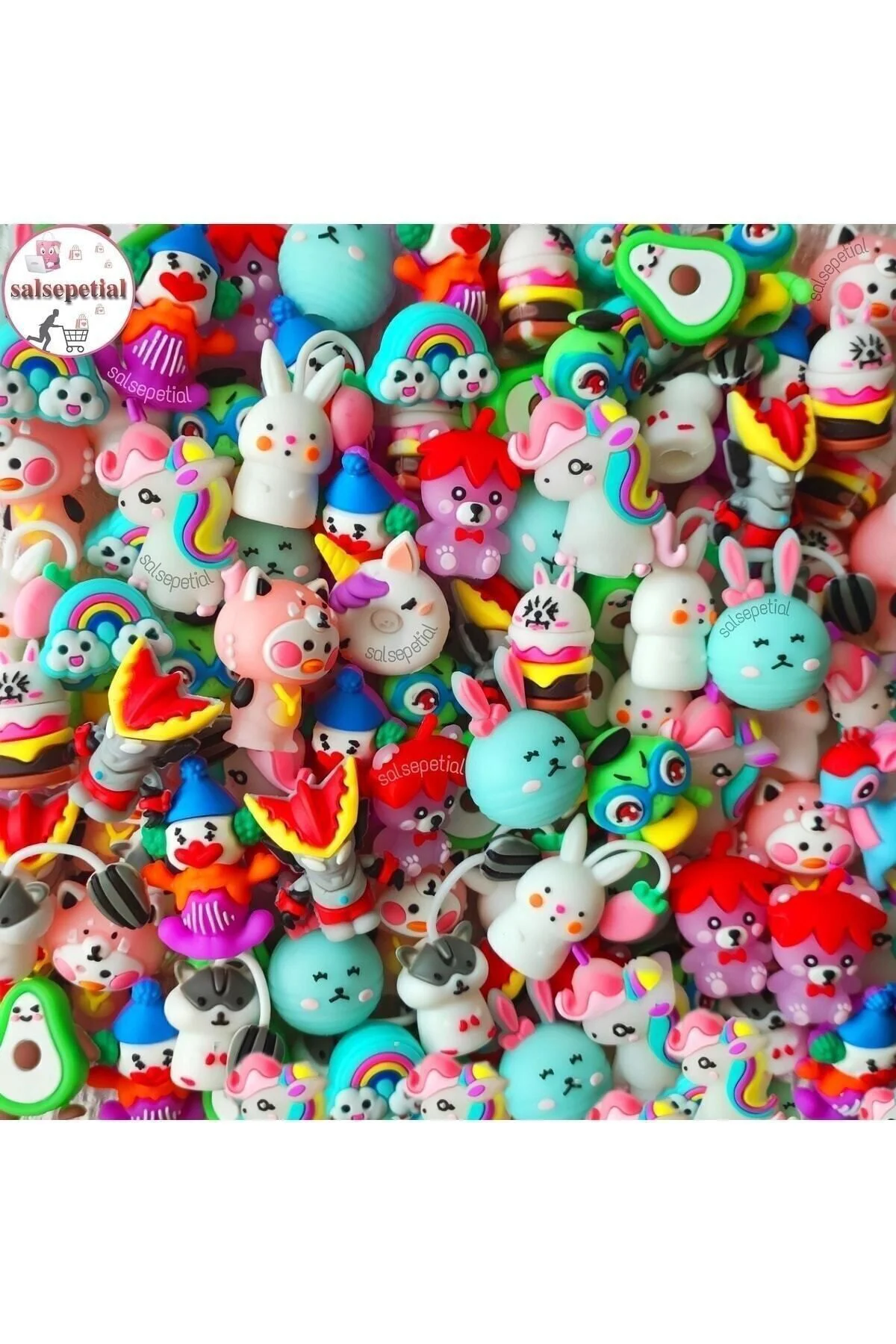 20li Figürlü Kalem Başlığı Kalem Süsü - Çok Renkli