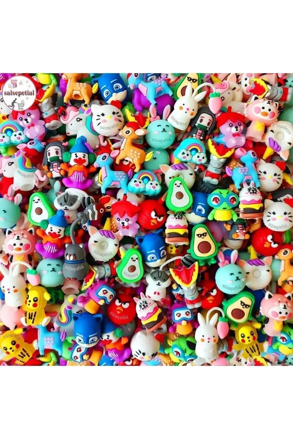 20li Figürlü Kalem Başlığı Kalem Süsü - Çok Renkli