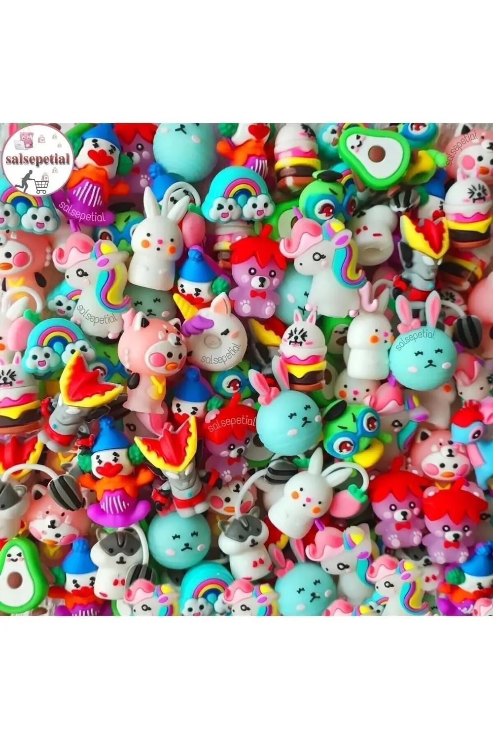 20li Figürlü Kalem Başlığı Kalem Süsü - Çok Renkli