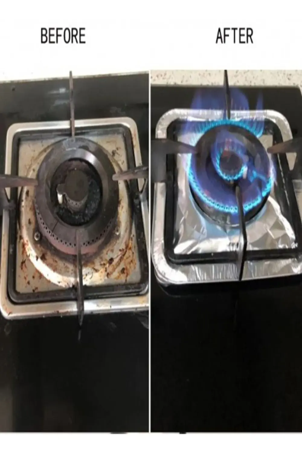 20'li Set Kare Ocak Üstü Yağ Koruyucu Alüminyumm Levha (23*23 Cm)