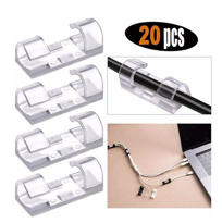 İhtiyaçavm 20'Li Yapişkanli Kablo Sabitleyici Şeffaf Klips İhtiyaçavm 20'Li Yapişkanli Kablo Sabitleyici Şeffaf Klips