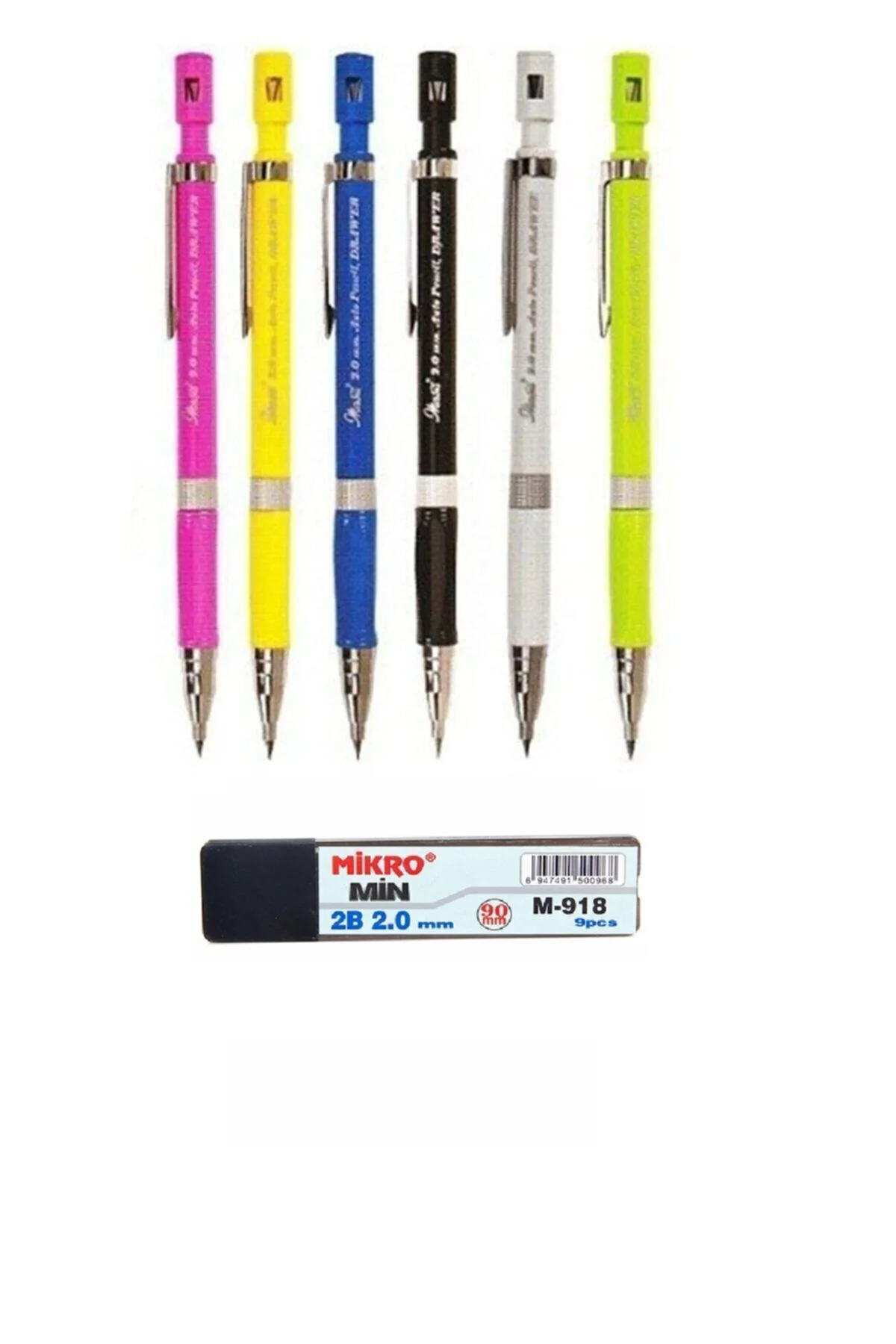 2.0mm Kalın Uç Versatil Kalem Seti Kalın Uçlu Kalem + 2.0mm Kalın