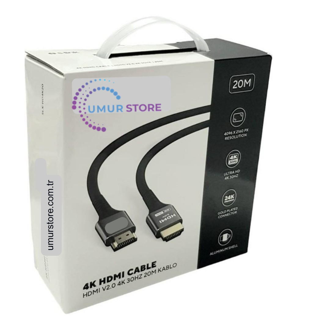 20MT HDMI Kablo V2.0 30HZ SLX-HD4K20