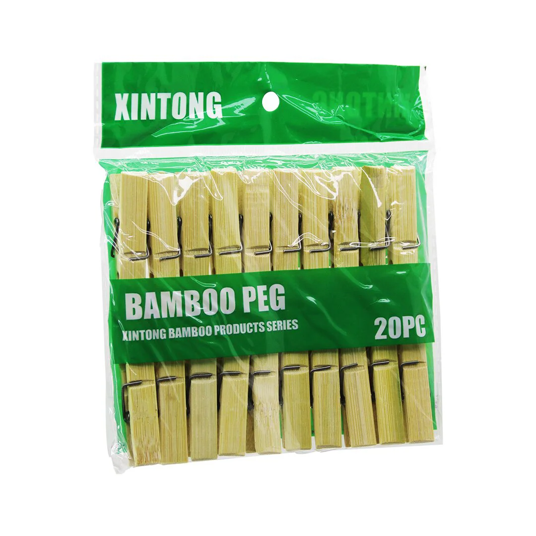 20PCS Ahşap Bambu Mandal 20PCS Ahşap Bambu Mandal