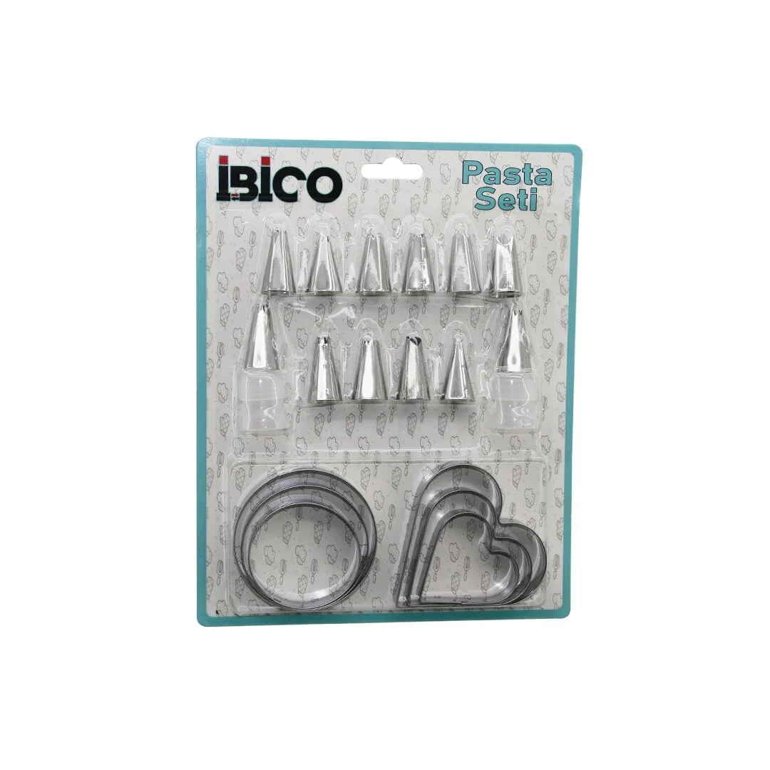 20pcs Pasta Süsleme Uç Seti= 12-metal Kurabiye Kalıp Metal=3-kalp - 3-yuvarlak 2-uç Tutucu Pls.adaptör Bx40 Fiyatı, Yorumları ve Özellikleri