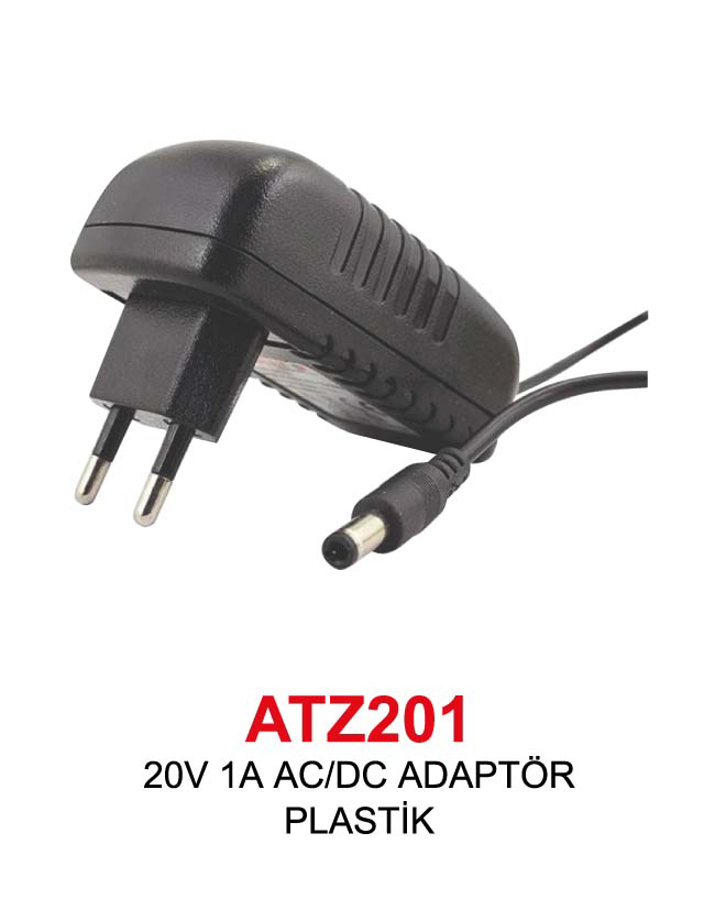 Herz 20V 1A Ac/Dc Adaptör Plastik