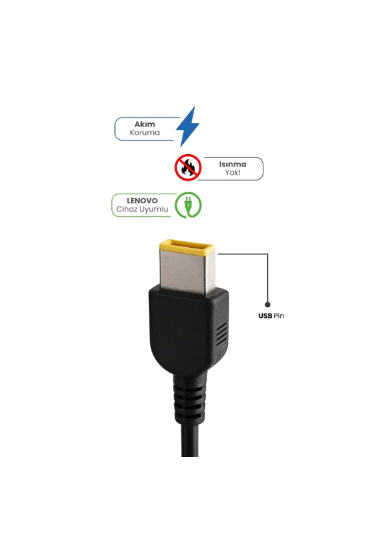 20V 3.25A USB Pin 65 Watt For . Laptop Adaptör