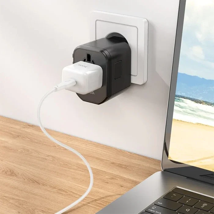 20W 3-Port PD QC 3.0 Evrensel Seyahat Şarj Cihazı - Hızlı Şarj Aleti