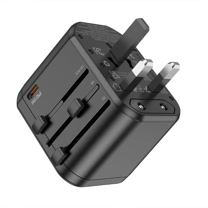 20W 3-Port PD QC 3.0 Evrensel Seyahat Şarj Cihazı - Hızlı Şarj Aleti