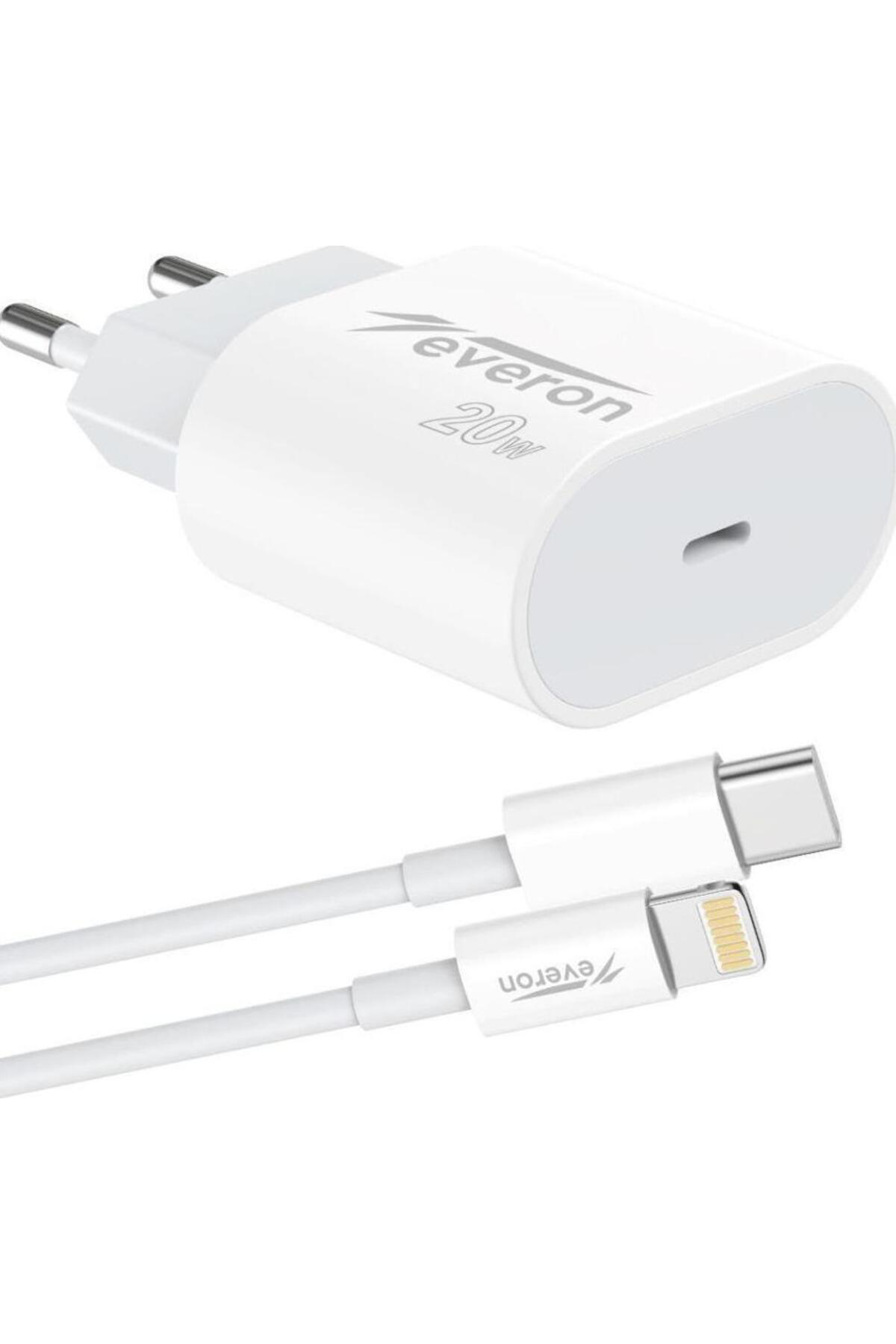 Everon 20W İphone 13 İle Uyumlu Type C To Lightning Hizli Şarj Kablo Set