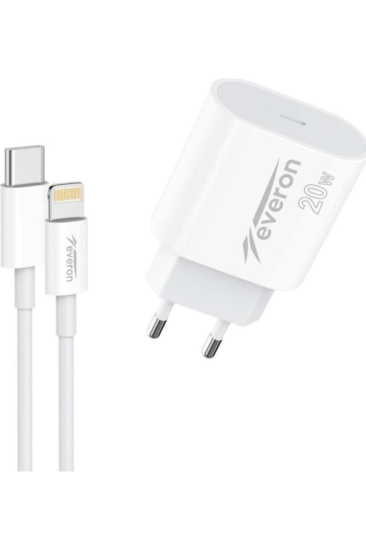 Everon 20W İphone 13 İle Uyumlu Type C To Lightning Hizli Şarj Kablo Set