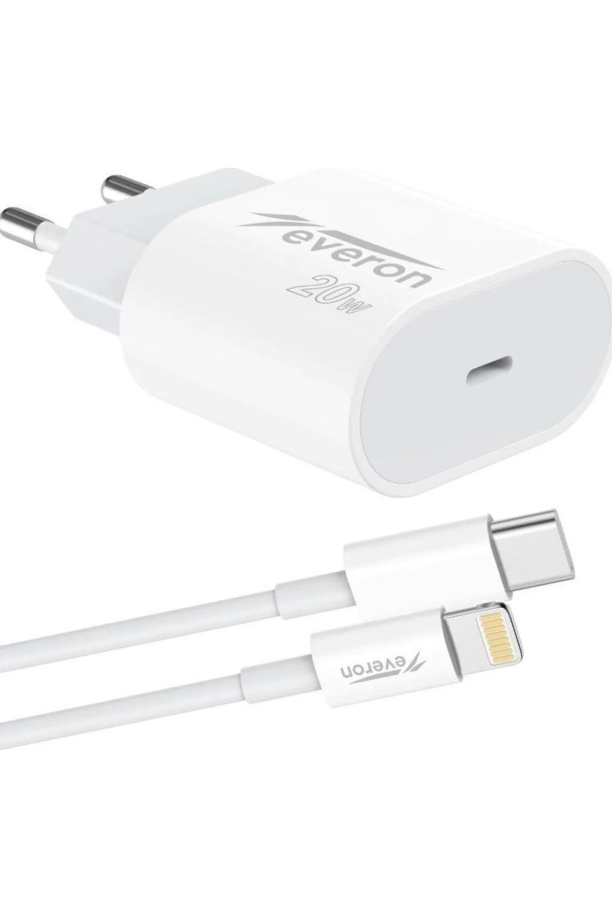 20W İphone 13 Pro Max. İle Uyumlu Type C to Lightning Hızlı Şarj Kablo Seti Evr013-I