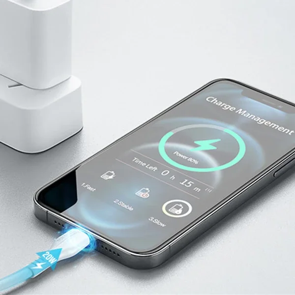 20W iPhone Hızlı Şarj Kablosu USB-C Lightning 1 m - iPhone 14 13 12 11 Uyumlu