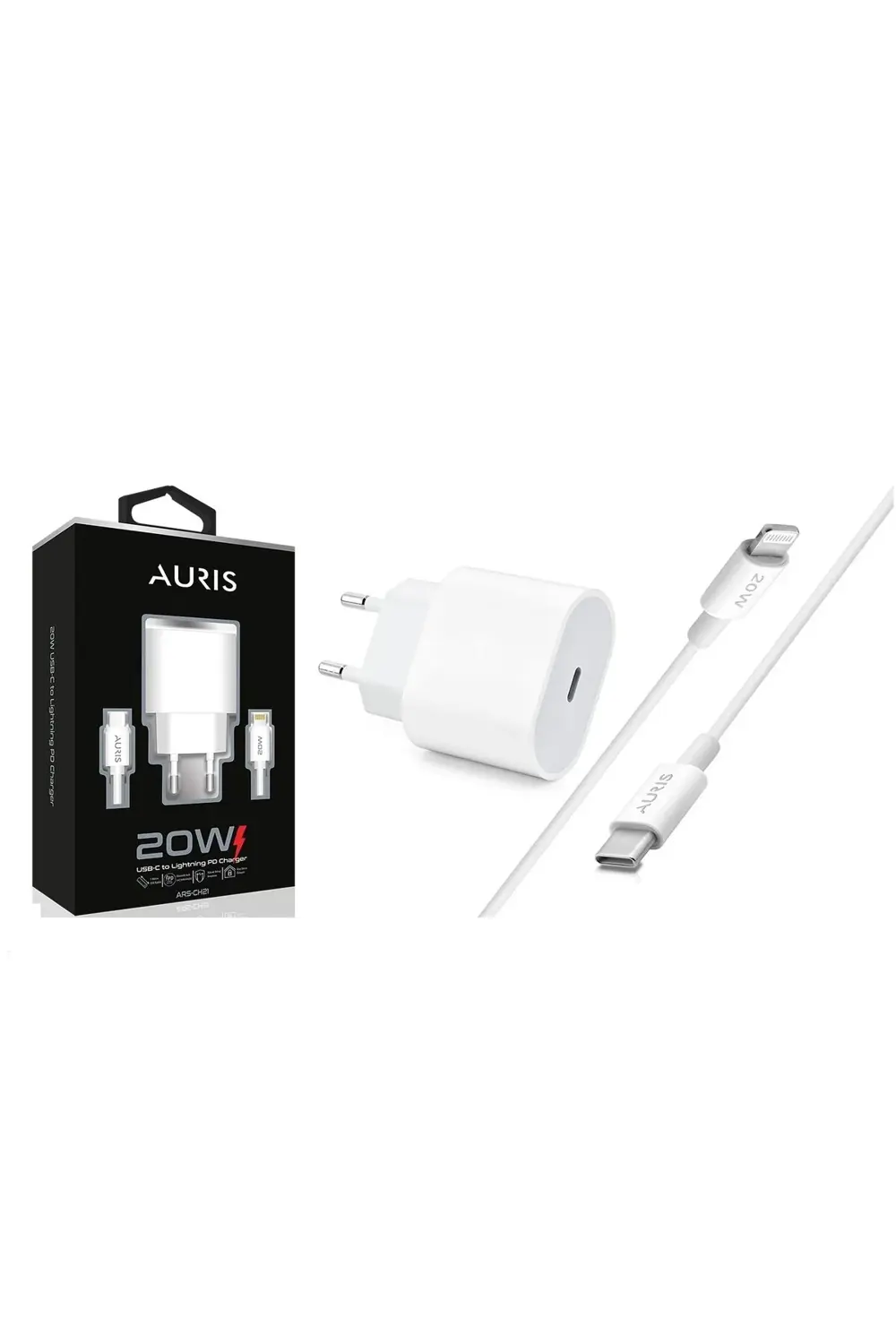 20W Iphone Uyumlu USB-C to Lighting Şarj Aleti Seti