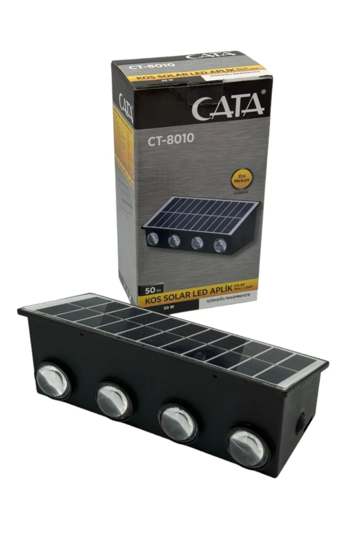 20W KOS SOLAR LED APLİK (DIŞ MEKAN)(GÜNIŞIĞI)