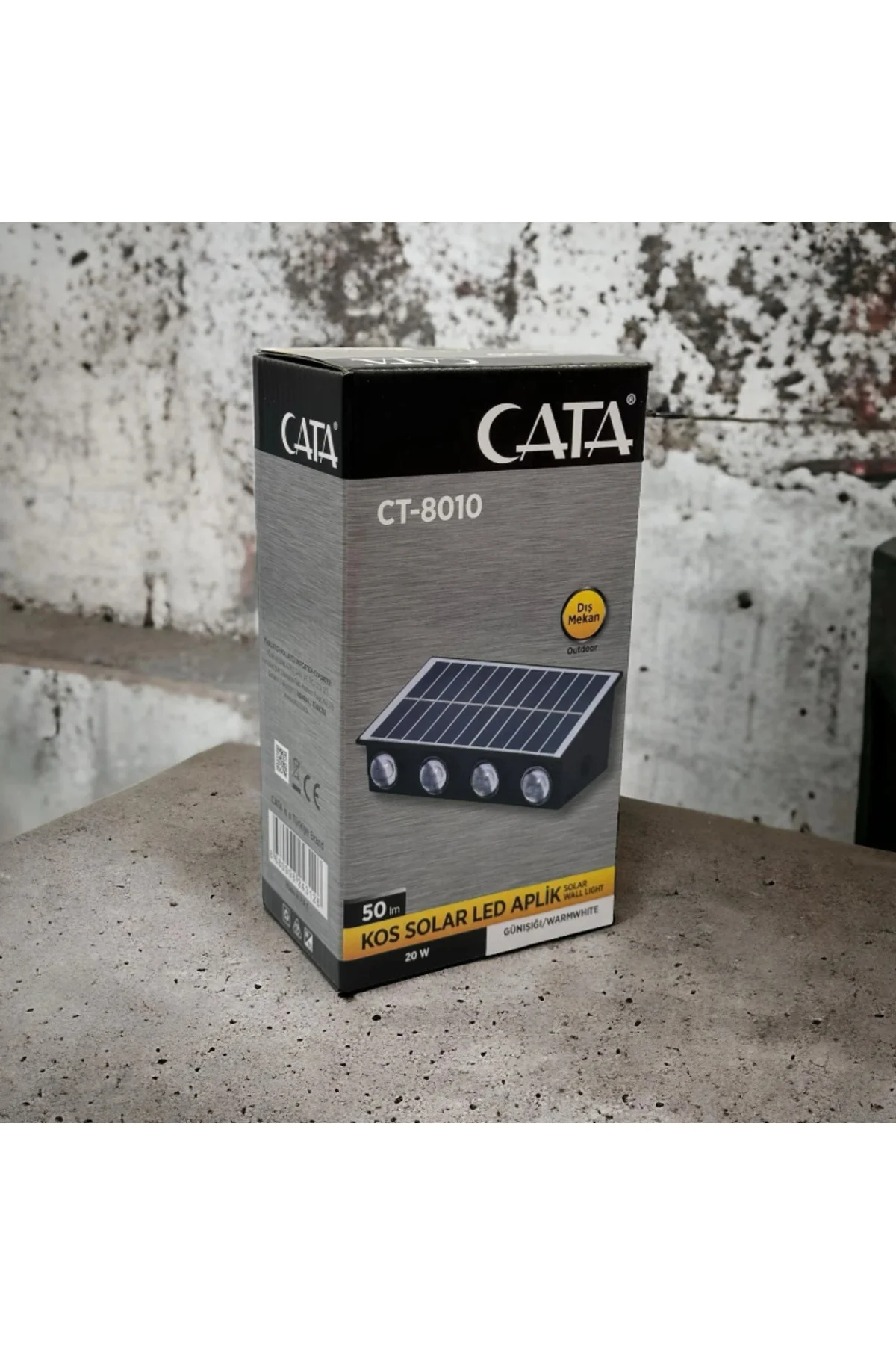 20W KOS SOLAR LED APLİK (DIŞ MEKAN)(GÜNIŞIĞI)