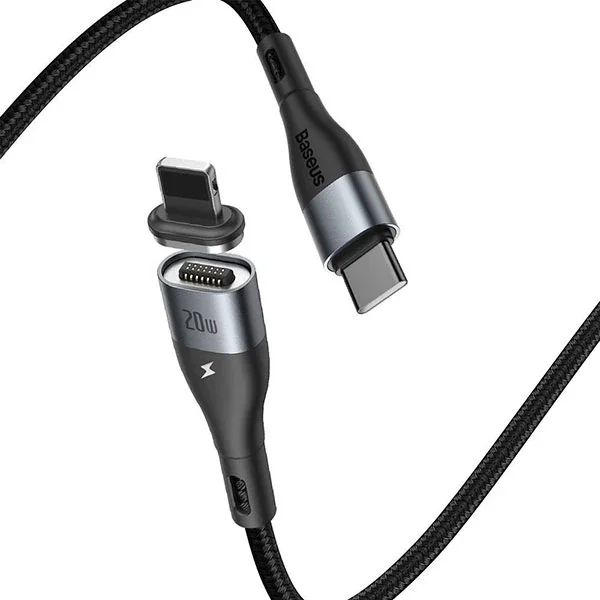 20W Manyetik Lightning USB-C Şarj Kablosu 2m - iPhone 13/12/11/XS için Hızlı ve Toz Geçirmez