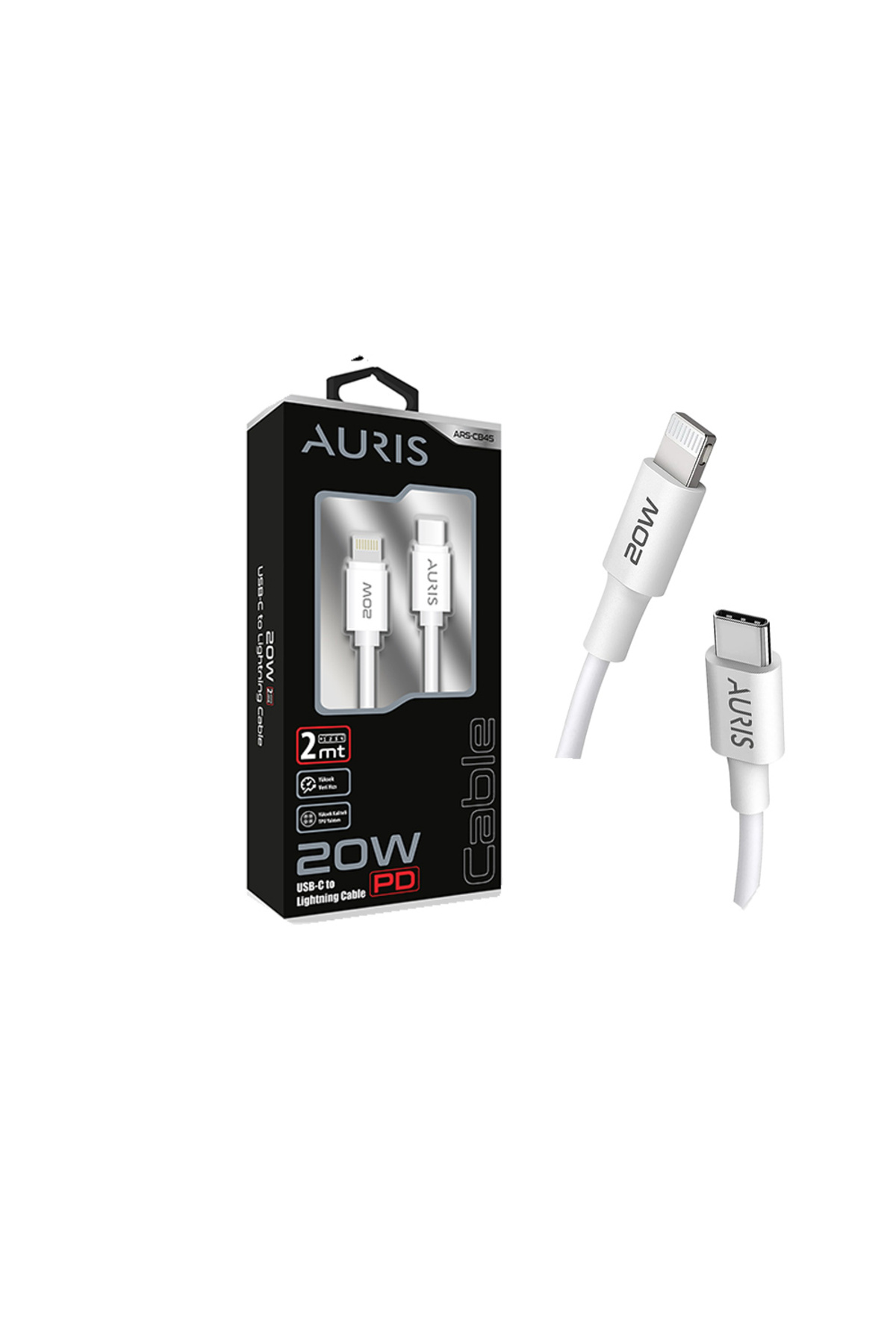 20W PD USB-C to Lightning Şarj Kablosu 2 Metre
