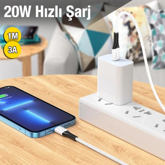 20W Type-C Lightning Hızlı Şarj & Data Kablosu - iPhone Hızlı Şarj Kablosu