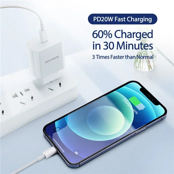20W USB-C Hızlı Şarj Cihazı - iPhone Samsung Uyumlu PD Adaptör