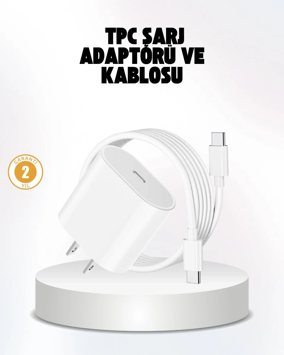 20W USB-C Hızlı Şarj Adaptörü - iPhone ve iPad Uyumlu