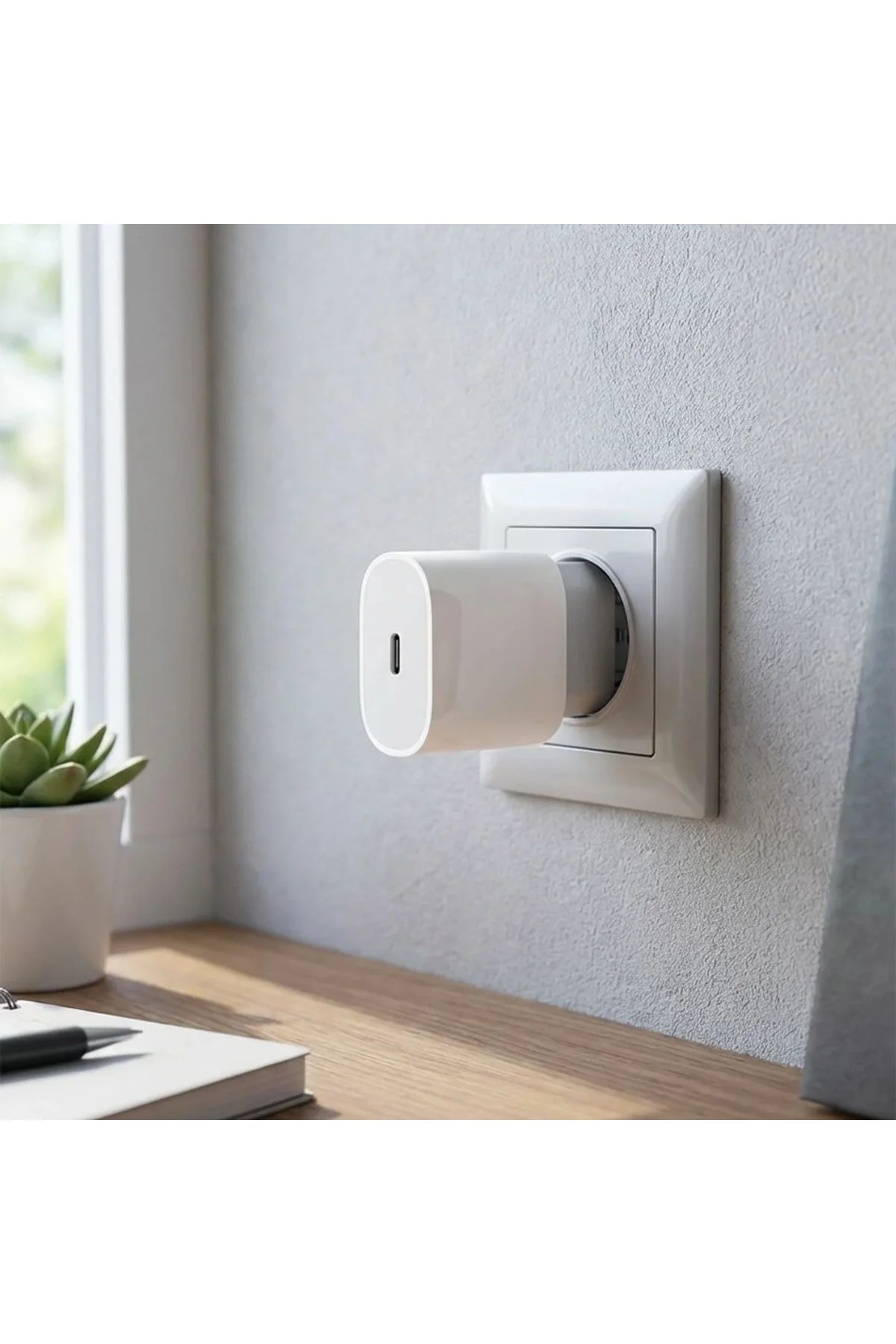 20W USB-C Hızlı Şarj Adaptörü – Power Delivery (PD) Destekli Güç Adaptörü, Güvenli Şarj Başlığı - Görsel 2