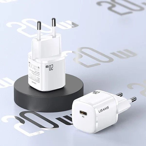 20W USB-C Hızlı Şarj Aleti PD 3.0 Mini GaN Adaptör – iPhone 14 13 Pro Samsung