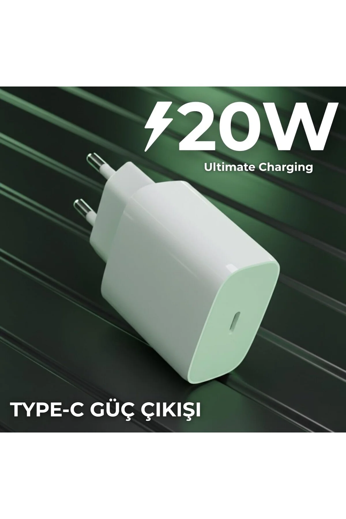 20W USB-C to Lightning PD Hızlı Şarj Seti | 1 Metre iPhone Şarj Kablosu Dahil | Dinami