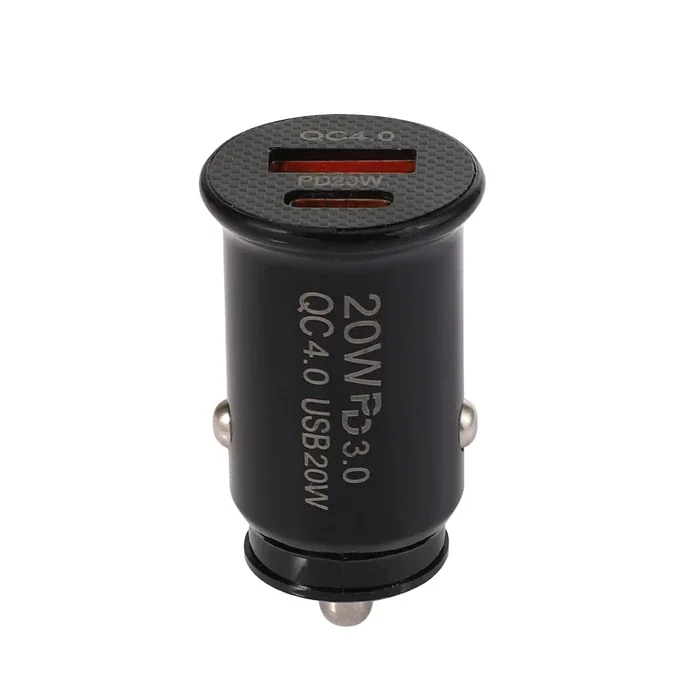 20W USB Type-C Araç Şarjı - Hızlı Çift Portlu Çakmaklık Adaptörü