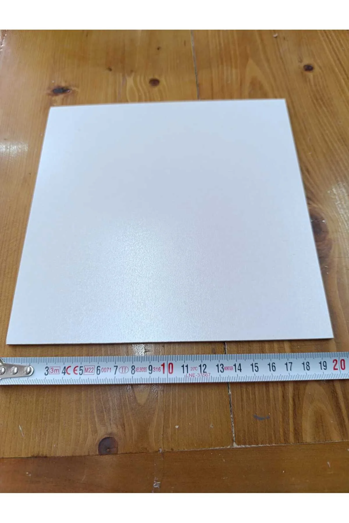 20x20 Cm Beyaz Pasta Altlığı ve Çok Amaçlı Dekoratif MDF Panel - 