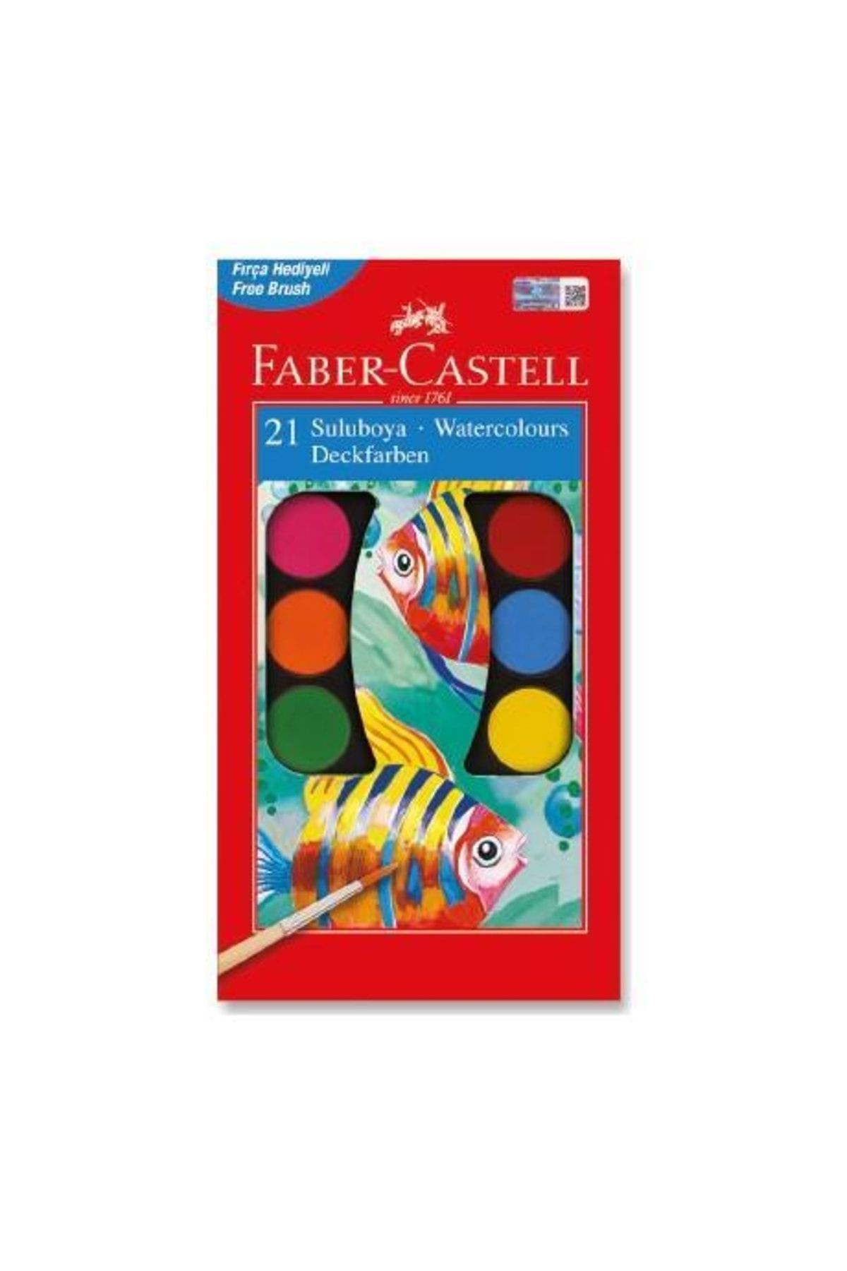 Faber Castell 21 Renk Büyük Boy Sulu Boya