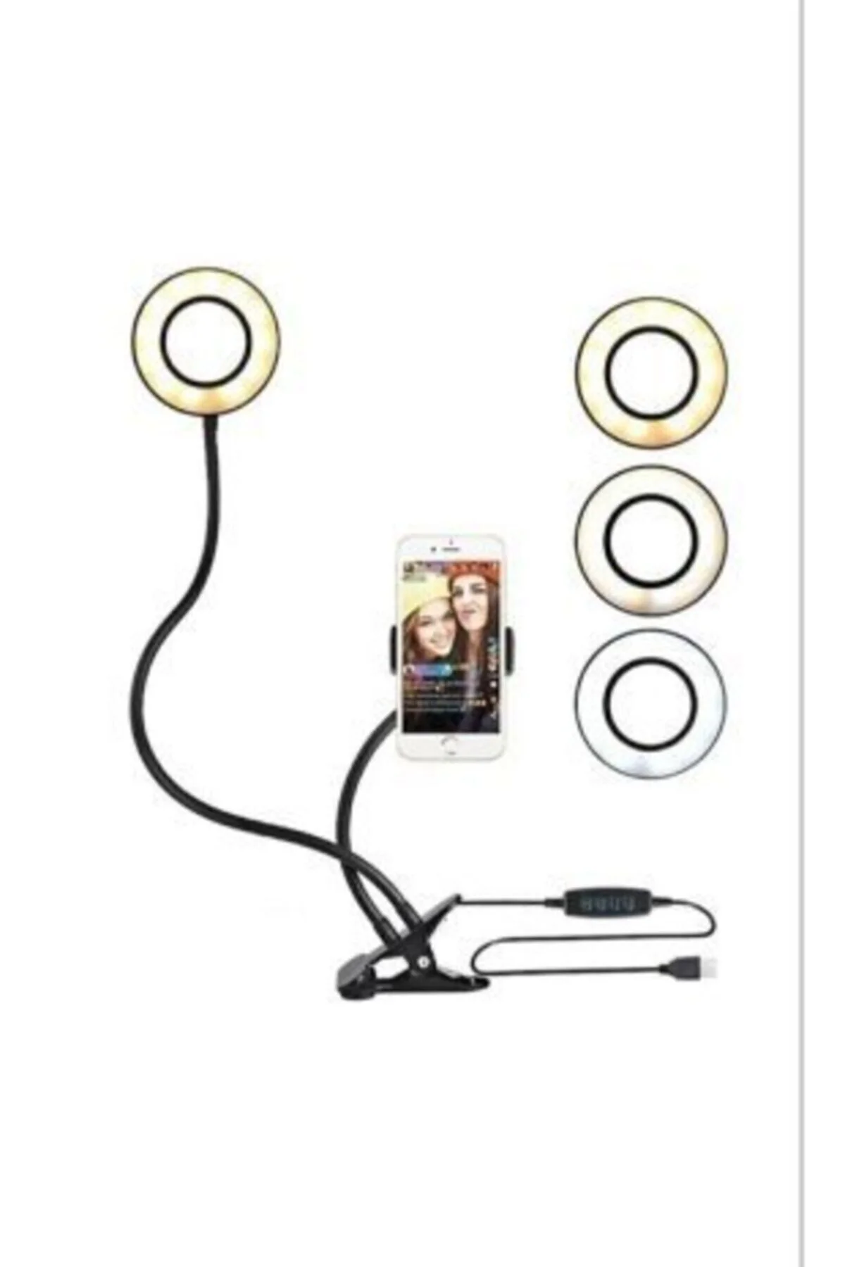 210 cm Yükseklikte Profesyonel Selfie Işığı – 3 Modlu Tripod ile 