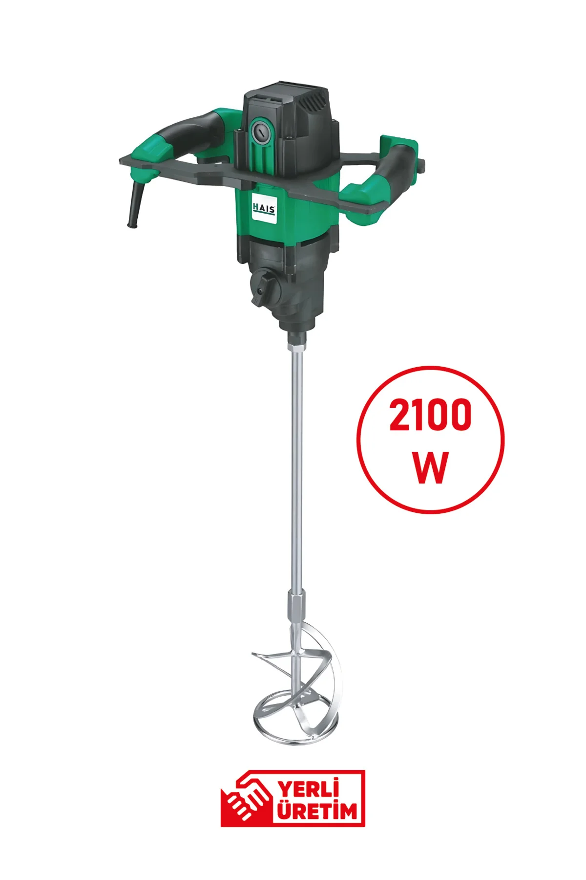 2100 Watt Profesyonel Boya ve Harç Karıştırıcı | Güçlü Motor, Erg