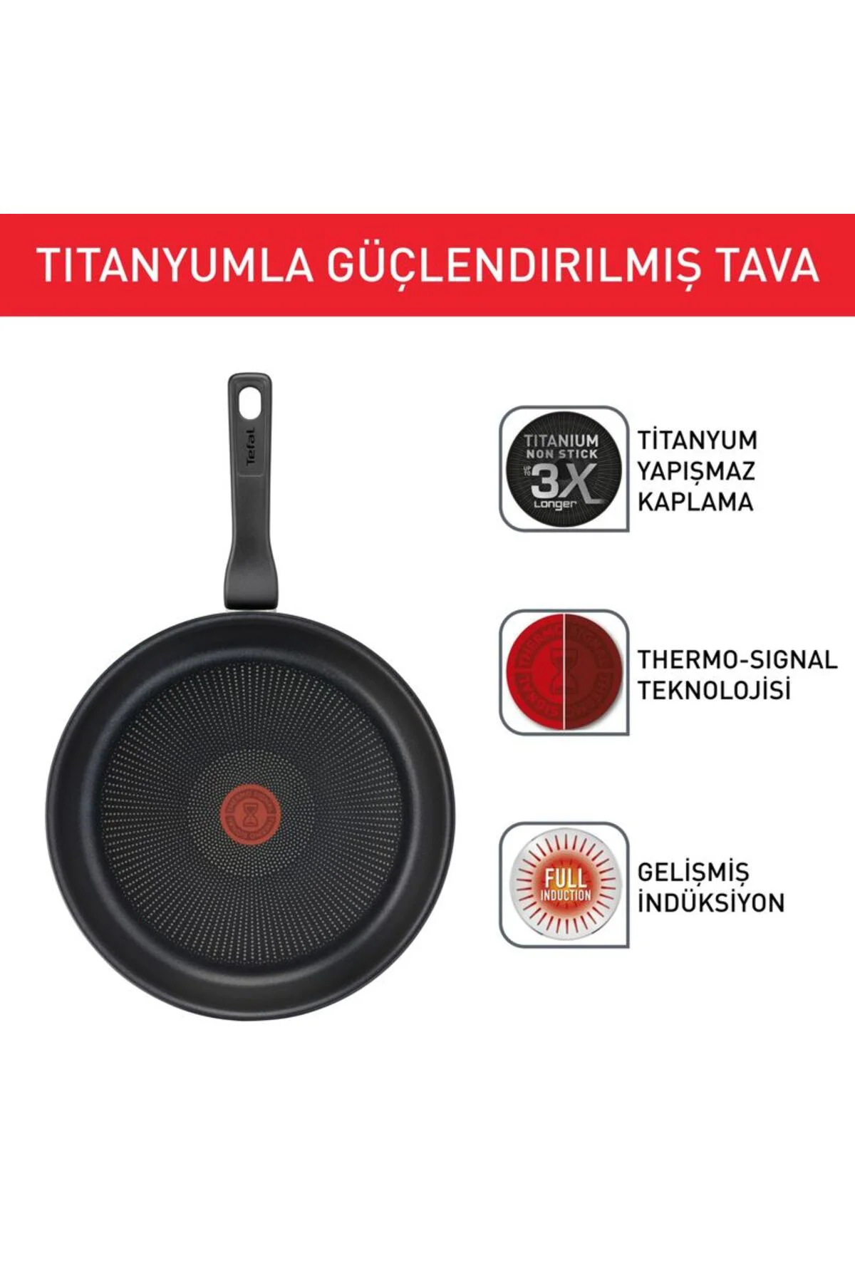 2100134006 Tit 3x Titanium Force Tava 28cm 2100134006 Tit 3x Titanium Force Tava 28cm