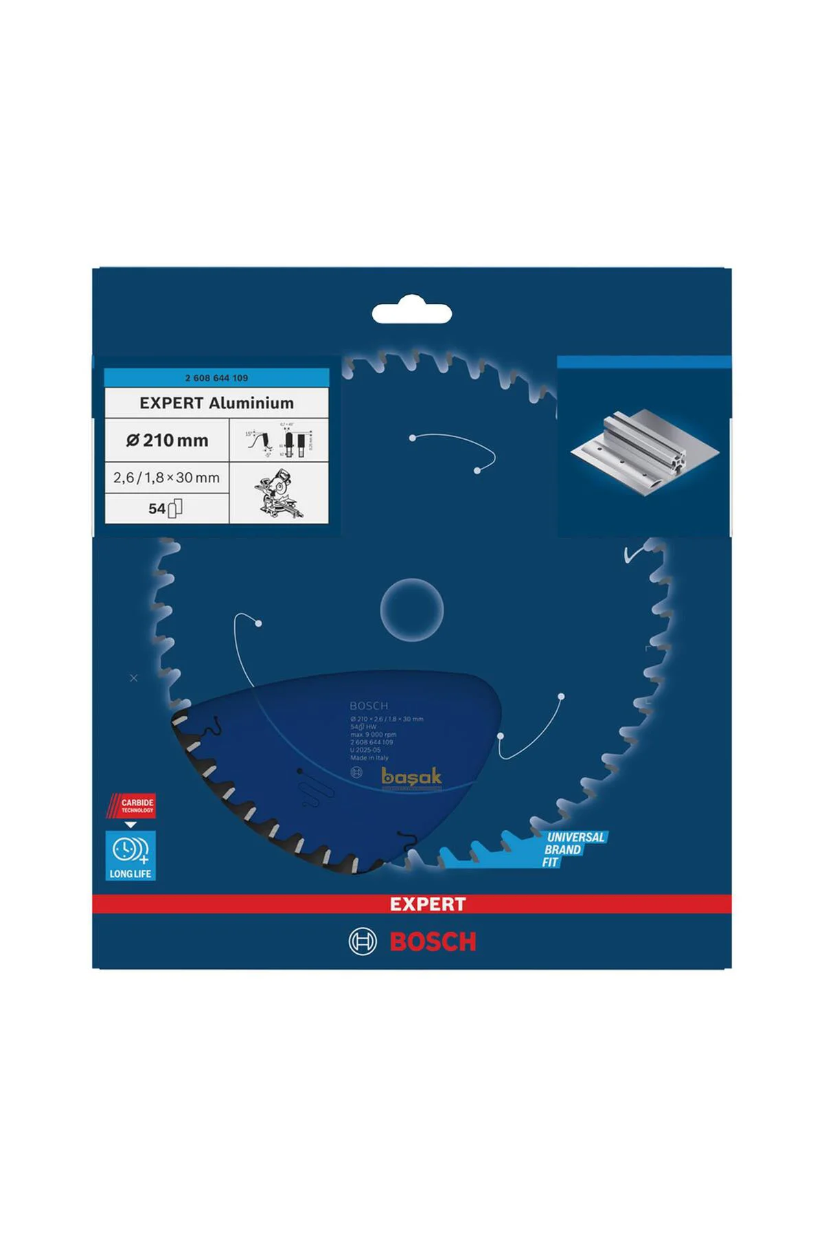 210*30 mm 54 Diş Alüminyum Testere Bıçağı Expert 2608644109