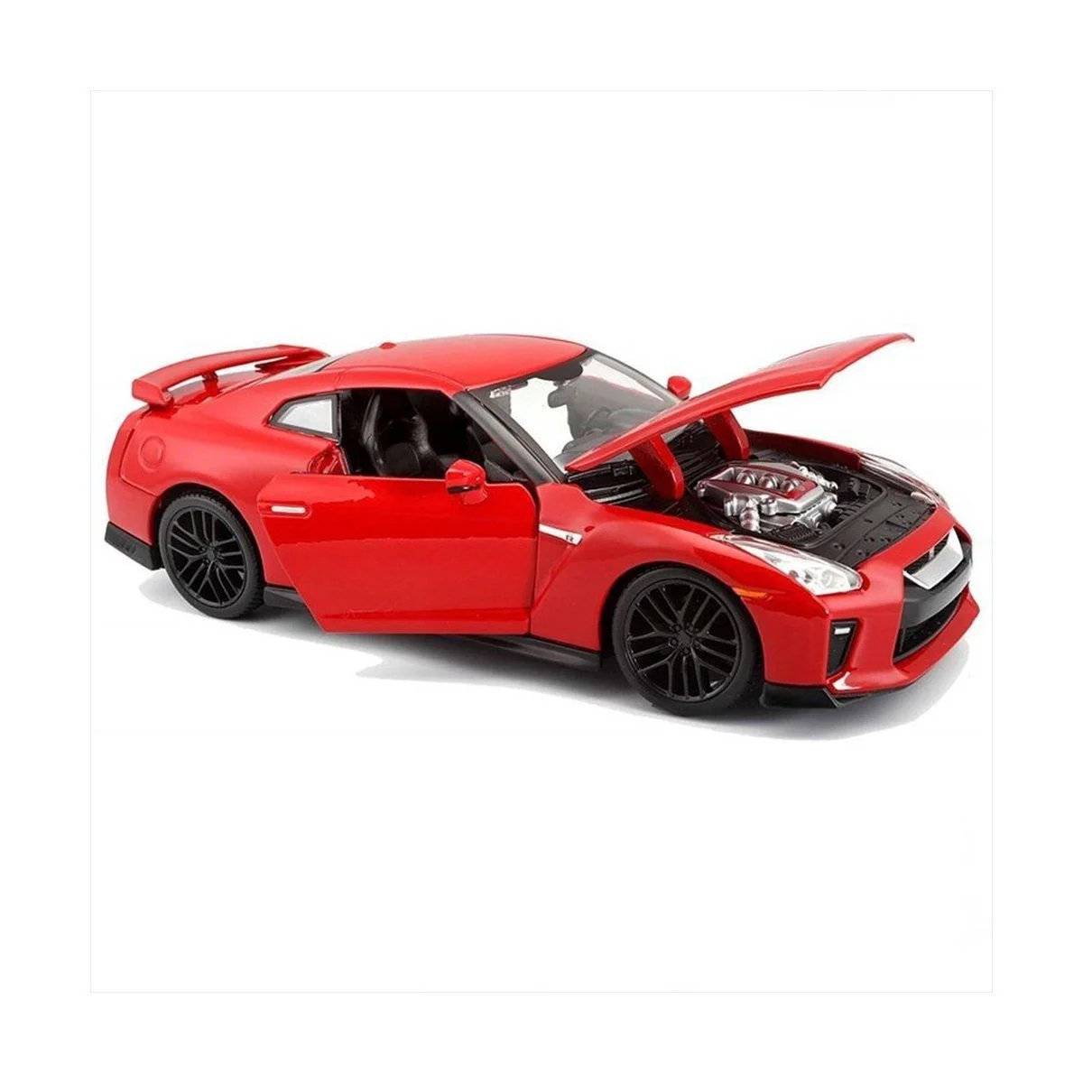 21082 Burago 1:24 Nissan GT-R 2017 Model Araba