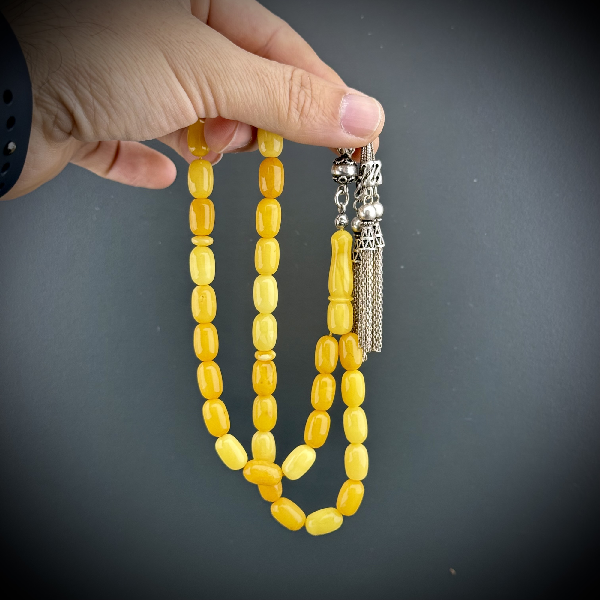 Muri Tesbih 21,5 Gr Ukrayna Kaya Damla 925 Ayar Gümüş Püskül Kapsül Kesim 8X1 Muri Tesbih 21,5 Gr Ukrayna Kaya Damla 925 Ayar Gümüş Püskül Kapsül Kesim 8X1