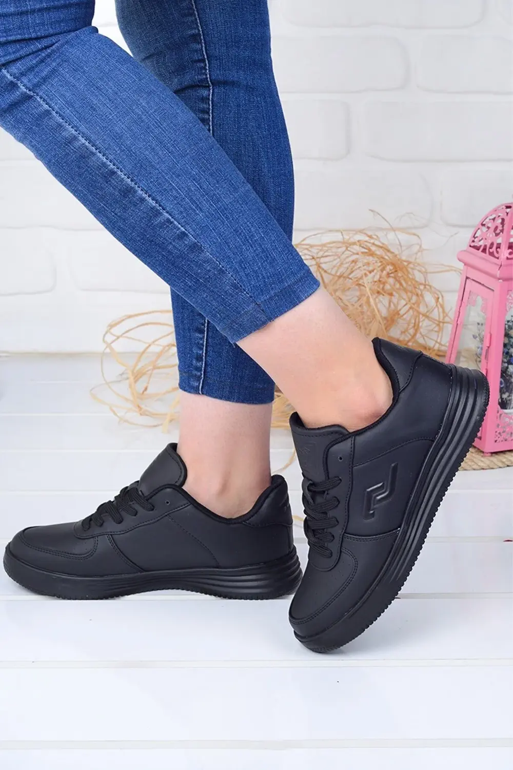 21516 / 22233 Kadın - Erkek Siyah Sneaker Unisex Anatomik Günlük