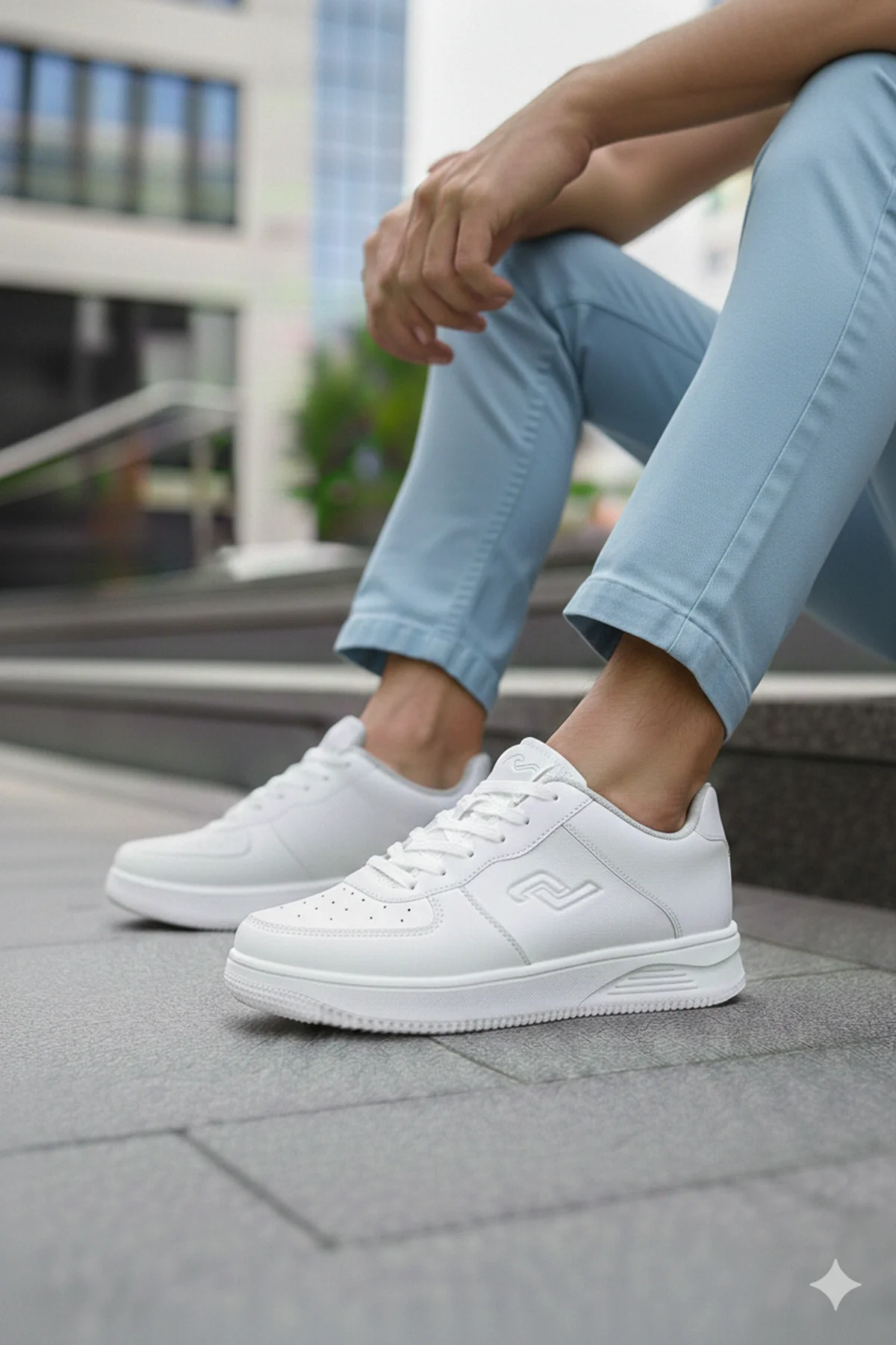 21516 Unisex Beyaz Ortopedi Günlük Sneaker Yürüyüş Spor Ayakkabı 