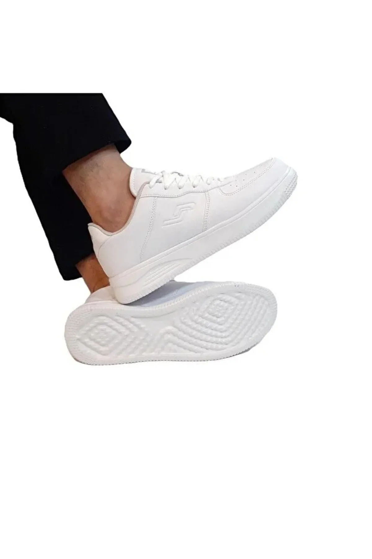 21516 Unisex Beyaz Ortopedi Günlük Sneaker Yürüyüş Spor Ayakkabı 