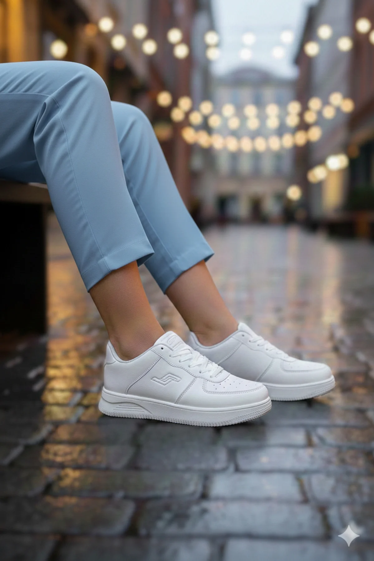 21516 Unisex Beyaz Ortopedi Günlük Sneaker Yürüyüş Spor Ayakkabı 