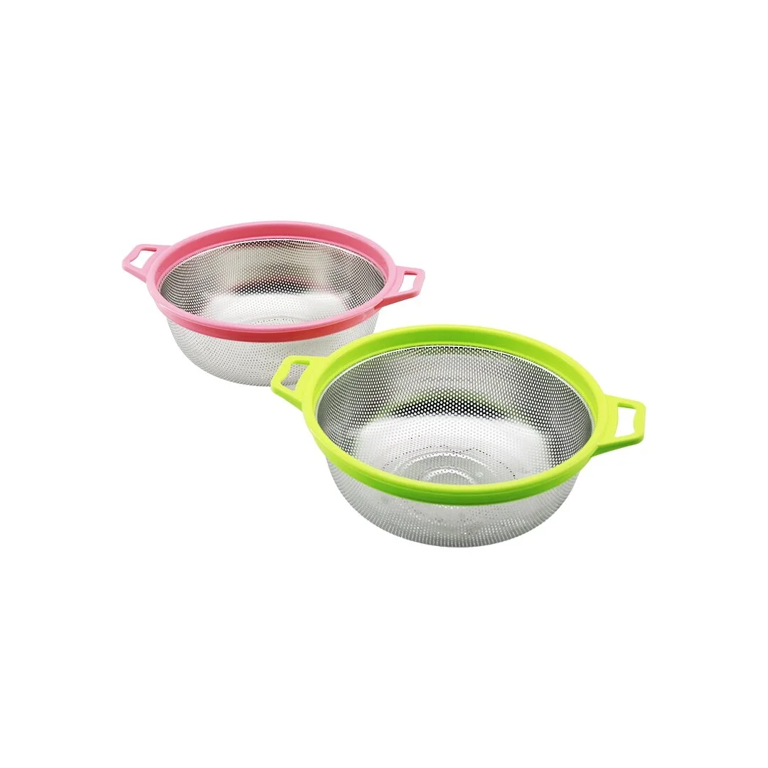21cm Renkli Plastik Çerçeve - Kulplu Çelik Sepet Metal Süzgeç Bx40 Fiyatı, Yorumları ve Özellikleri