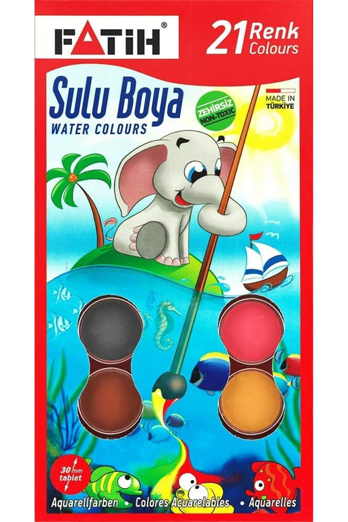 Fatih 21'Li Sulu Boya Seti / 50055K21