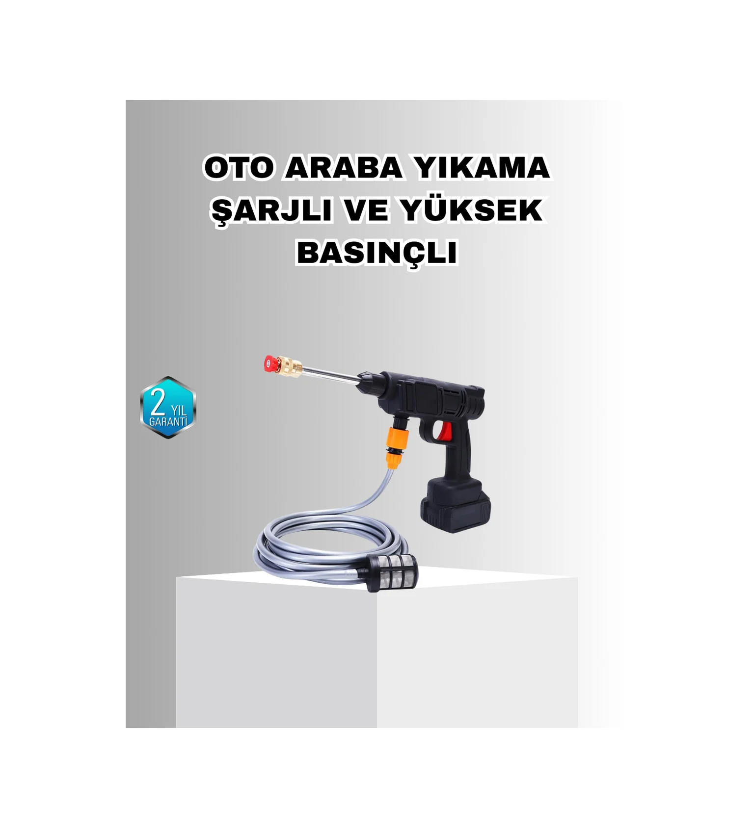 21v Akülü Basınçlı Yıkama Makinesi Çift Akülü Ve Hızlı Şarj Özell